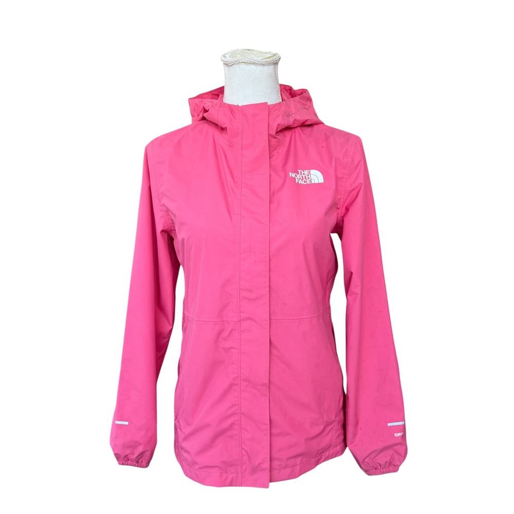 The North Face Girls Pink DryVent Waterproof Rain Jacket Size L 14/16